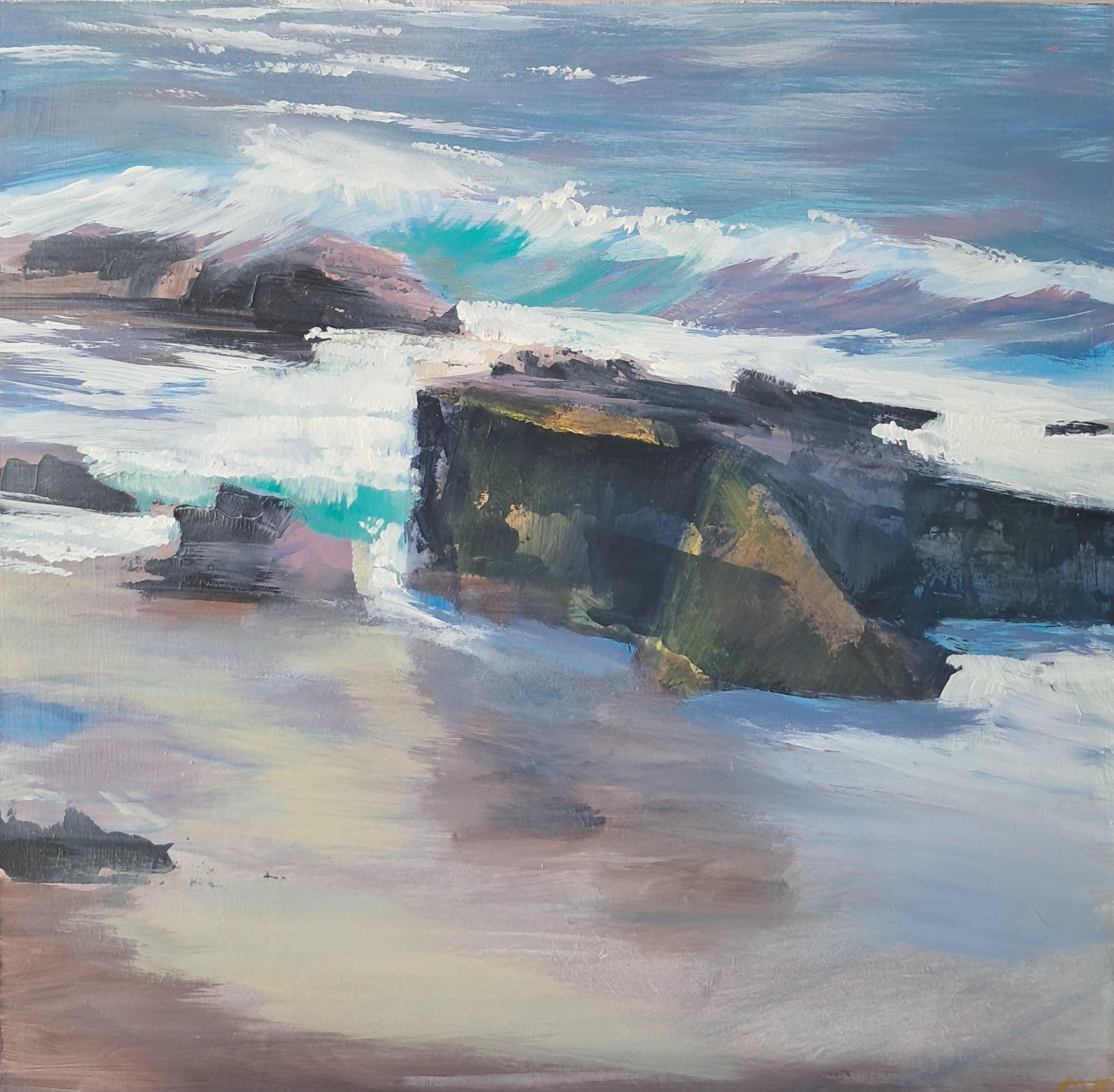 Mediteranean Shore 224 — Original Plein Air Painting