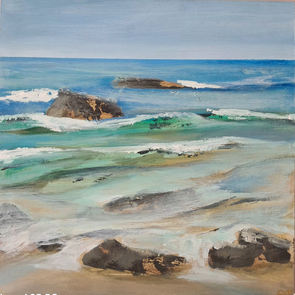 Mediteranean Shore 225 — Original Plein Air Painting