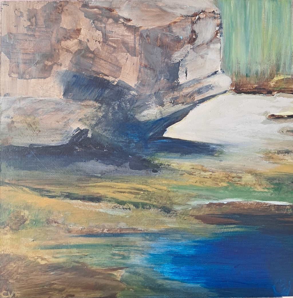 Mediteranean Shore 227 — Original Plein Air Painting
