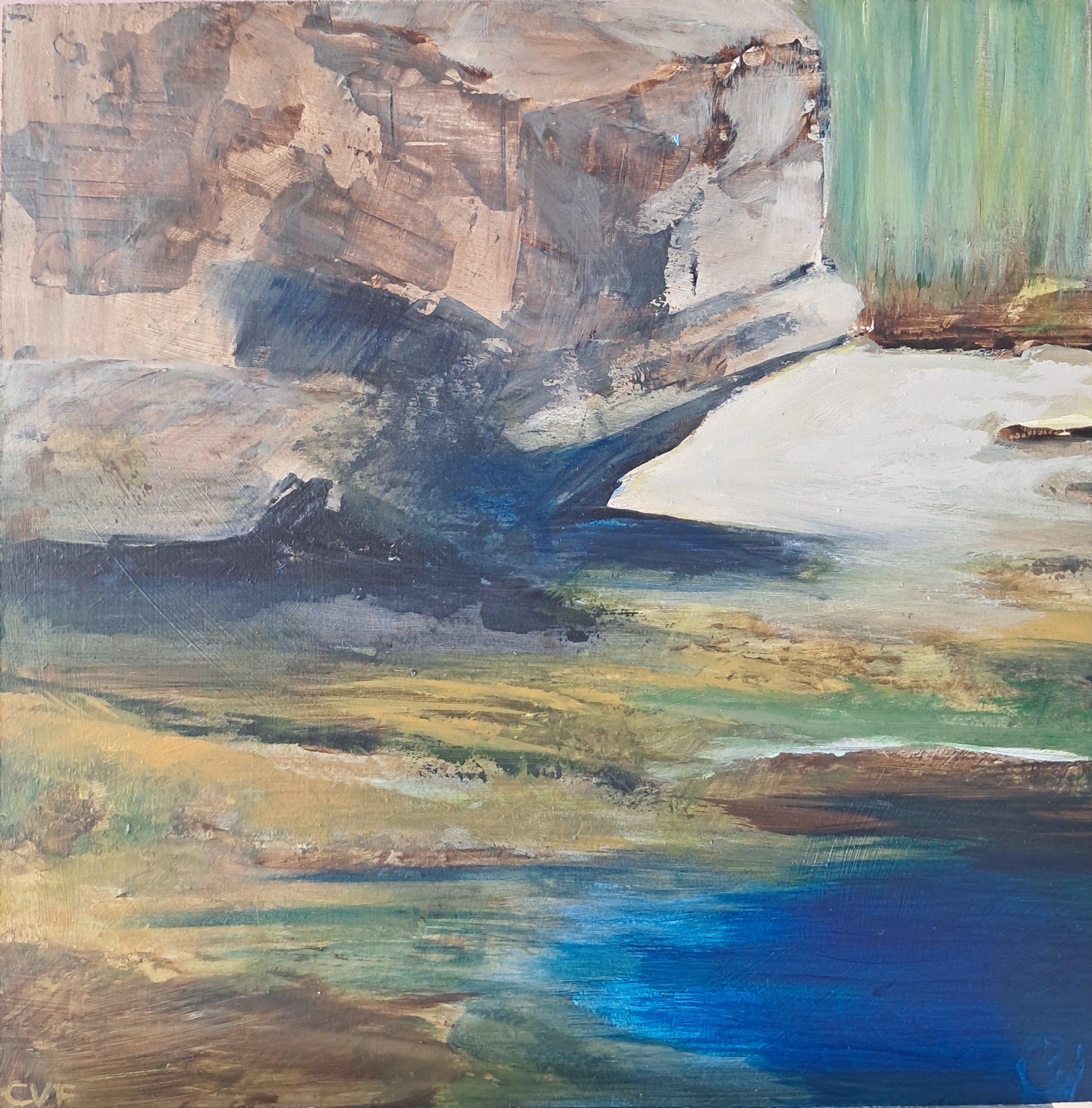Mediteranean Shore 227 — Original Plein Air Painting