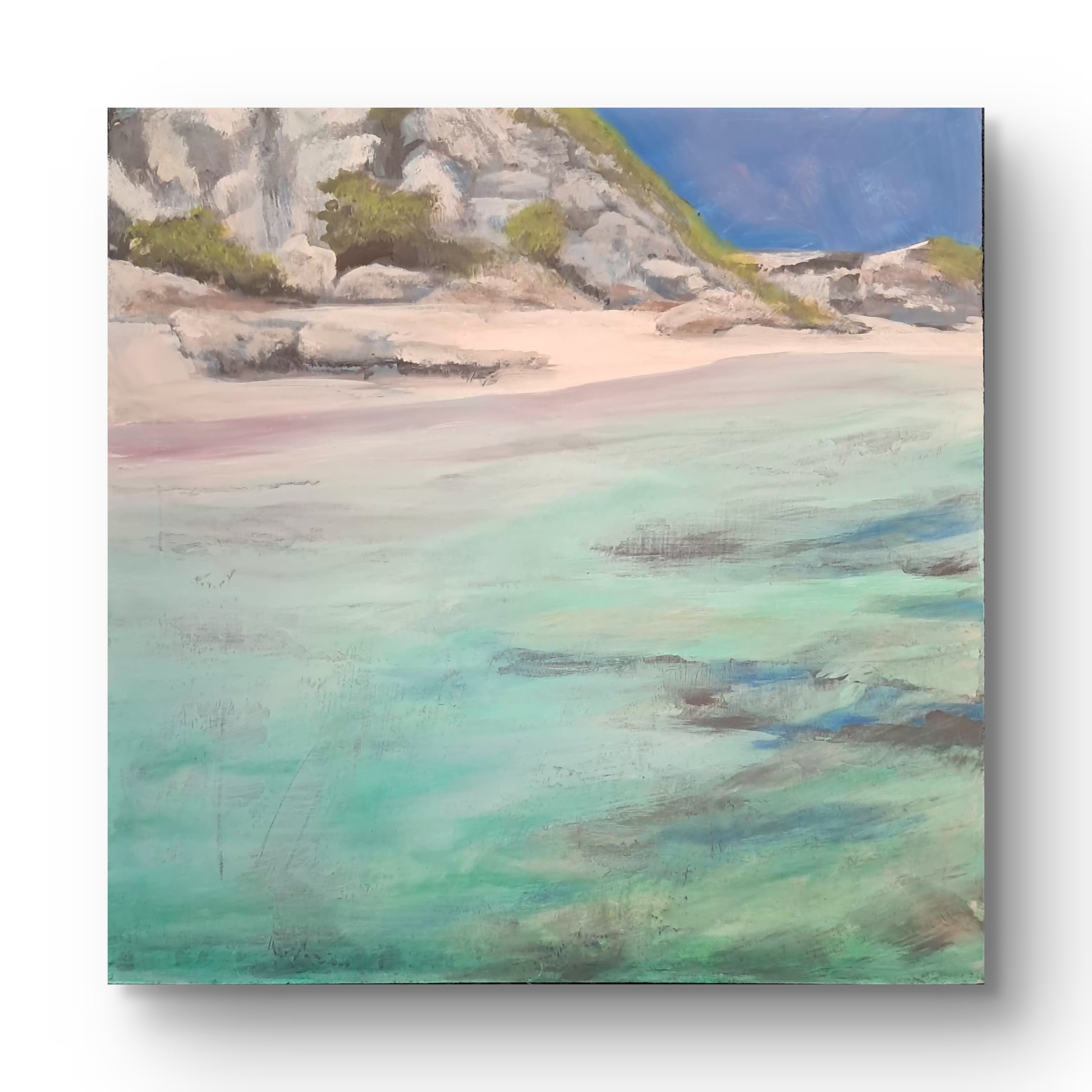 Mediterranean Shore 223  Original Plein Air Painting